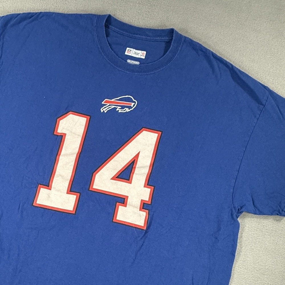 Buffalo Bills Stefon Diggs Number 14 T-shirt Jersey Blue Size 2XL